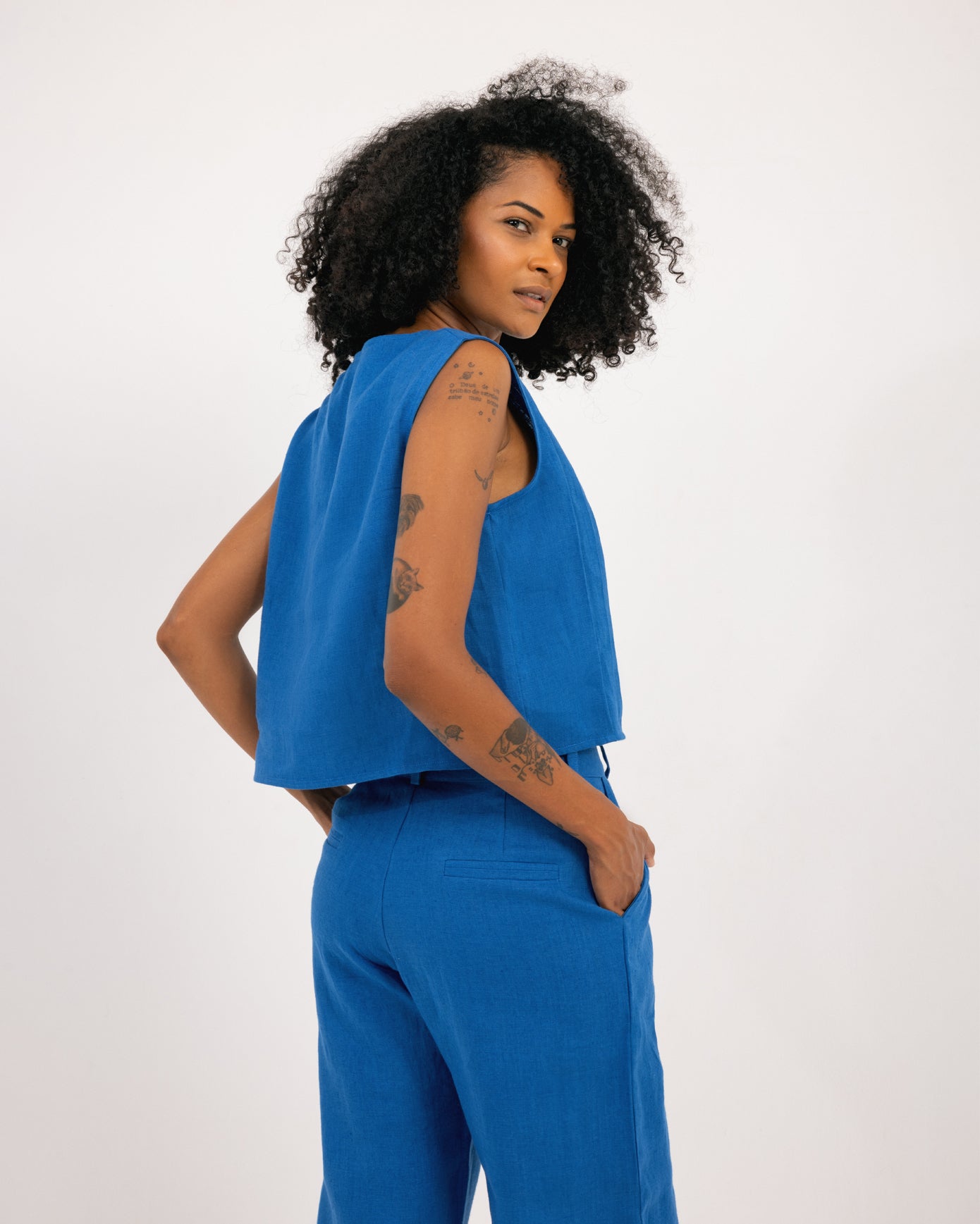 Tracksuit, Wide Sleeveless Top