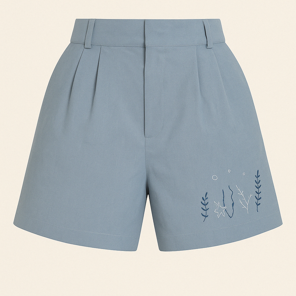 Coral Midi Shorts